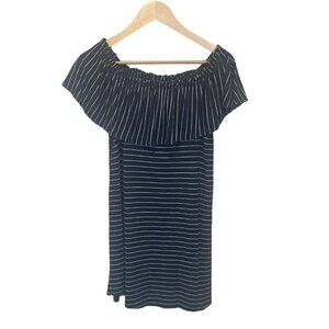 Abercrombie & Fitch Women Blue Casual Dress Small S ruffle summer short